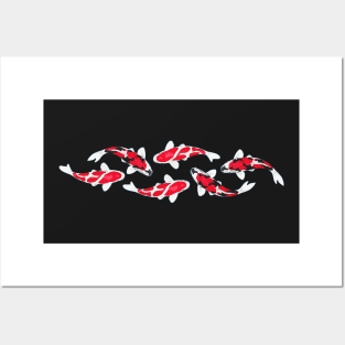 Koi Fish Blimp Shape Posters and Art